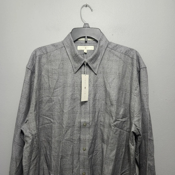 Joseph Abboud men's button-up shirt size large plaid blue - Picture 2 of 8